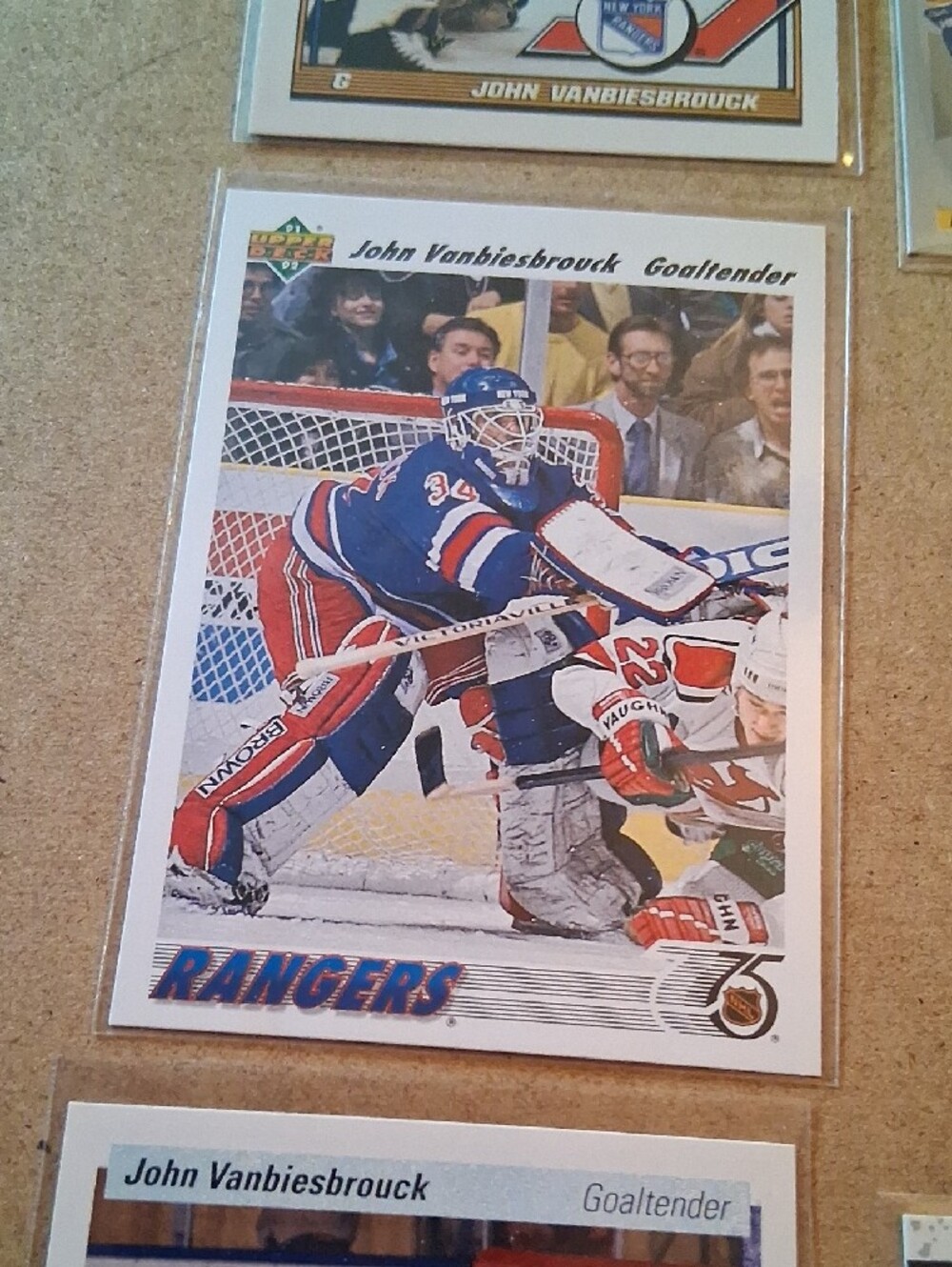 Vintage John Vanbiesbrouck Hockey Card Lot - Red, White, Blue - Picture 5 of 16